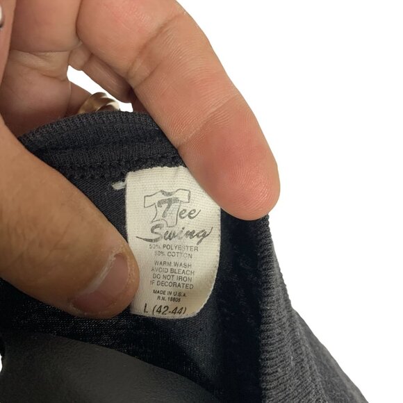 Vintage Im Out Of Bed And Dressed What More Do You Want Sz L Crewneck Black - Picture 3 of 3